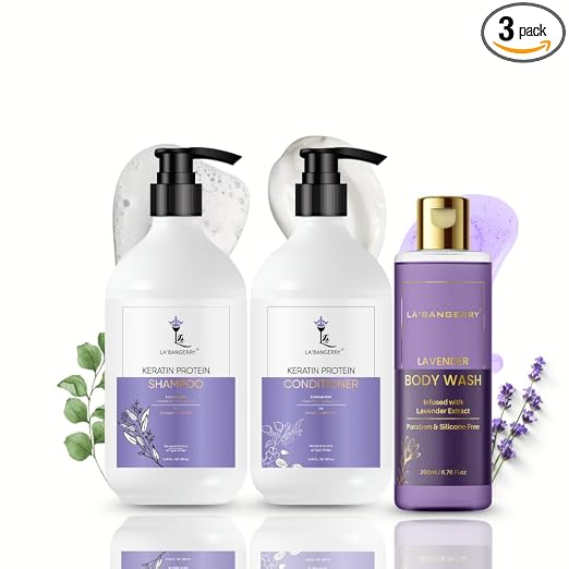 Shampoo, conditioner and body wash set